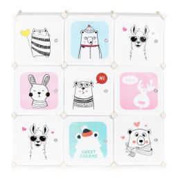 SZAFKA REGAŁ DLA DZIECI MODUŁOWA 9 PÓŁEK DZIECIĘCA