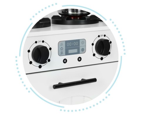 DREWNIANA KUCHNIA DLA DZIECI PIEKARNIK PALNIKI MIKROFALA AKCESORIA ECOTOYS