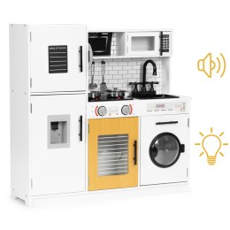 DUŻA DREWNIANA KUCHNIA DLA DZIECI + DŹWIĘKI ŚWIATEŁKA ECOTOYS