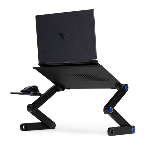 PODSTAWKA STOLIK STOJAK POD LAPTOP ALUMINIOWY SKŁADANY Z REGULACJĄ 2 BLATY