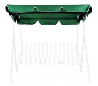 DASZEK DO HUŚTAWKI 188 X 110 CM WODOODPORNE POSZYCIE ZIELONY MODERNHOME