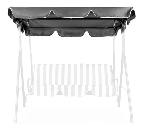 DASZEK DO HUŚTAWKI 200X120 CM WODOODPORNE POSZYCIE SZARY MULTIGARDEN