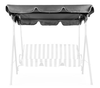 DASZEK DO HUŚTAWKI 210 X 145 CM WODOODPORNE POSZYCIE SZARY MODERNHOME