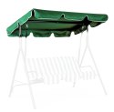 DASZEK DO HUŚTAWKI 210 X 145 CM WODOODPORNE POSZYCIE ZIELONY MODERNHOME