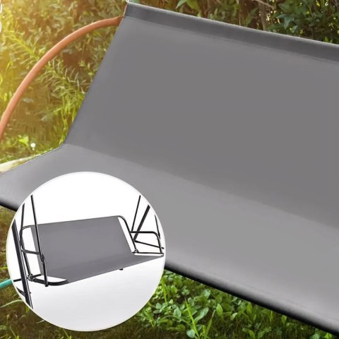 SIEDZISKO PODKŁAD DO HUŚTAWKI OGRODOWEJ 140X100 CM SZARE MULTIGARDEN