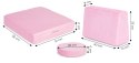SOFA MODUŁOWA DUŻA SKŁADANA DLA DZIECI DIY 8 MIĘKKICH PODUCH - RÓŻOWA ECOTOYS