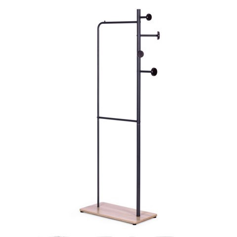 WIESZAK STOJĄCY PODŁOGOWY NA UBRANIA PÓŁKA NA BUTY