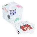 DUŻA MATA PIANKOWA EVA DLA DZIECI FARMA 90,5X90,5 CM 21 EL. ECOTOYS