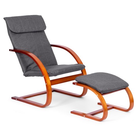 FOTEL FIŃSKI BUJANY Z PODNÓŻKIEM FINKA LEŻANKA DO SALONU MODERNHOME