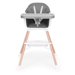 FOTELIK KRZESEŁKO DO KARMIENIA DZIECI 2W1 SZARY ECOTOYS
