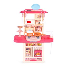 KUCHNIA DLA DZIECI DŹWIĘKI LED ZLEW 10 AKCESORIÓW RÓŻOWA