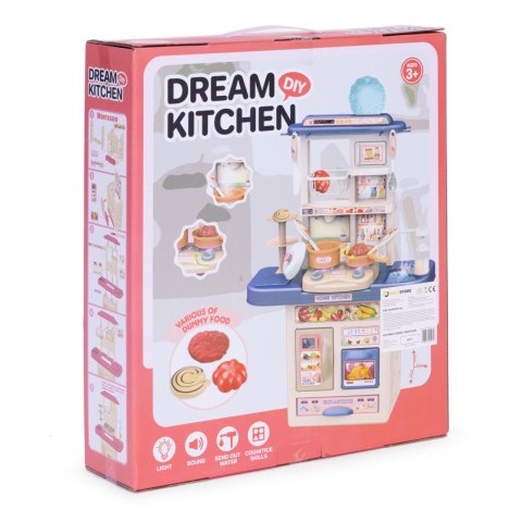KUCHNIA DLA DZIECI DŹWIĘKI LED ZLEW 10 AKCESORIÓW