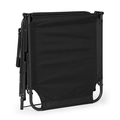 LEŻAK OGRODOWY WĘDKARSKI LEŻANKA SKŁADANA Z PODUSZKĄ CZARNY MULTIGARDEN