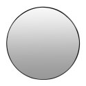 OKRĄGŁE LUSTRO ŚCIENNE 80 CM WISZĄCE NOWOCZESNE CZARNA RAMA ALUMINIUM MODERNHOME