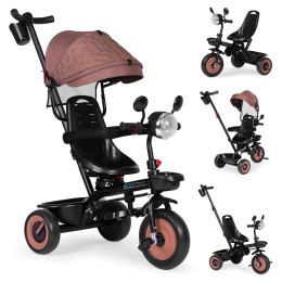 ROWEREK TRÓJKOŁOWY DLA DZIECI SPACERÓWKA 3W1 OBRACANE SIEDZISKO DASZEK BRĄZOWY ECOTOYS
