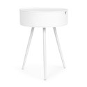 STOLIK NOCNY OKRĄGŁY STOLICZEK ZDEJMOWANY BLAT Z TWORZYWA - MODERNHOME