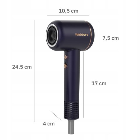 SUSZARKA DO WŁOSÓW 3W1 Z JONIZACJĄ I REGULACJĄ 1600W VENTA WEBBER