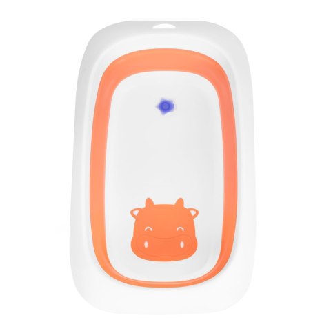 WANIENKA DLA DZIECI WANNA POMARAŃCZOWA SKŁADANA Z ODPŁYWEM 81 CM - KRÓWKA ECOTOYS