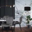 ZESTAW 4 KRZESEŁ DO SALONU JADALNI NOWOCZESNE KRZESŁO SZARY WELUR MODERNHOME