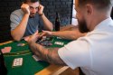 ZESTAW DO POKERA BLACKJACKA 500 ŻETONÓW 2 TALIE KART KOŚCI MATA DO GRY ZAMYKANA WALIZKA