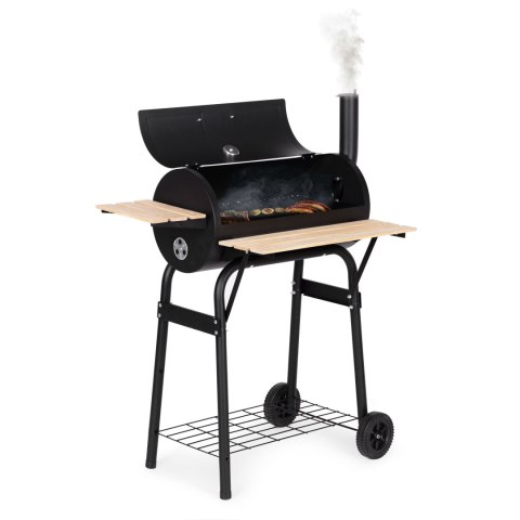 DUŻY GRILL OGRODOWY Z TERMOMETREM KOMIN 3 PÓŁKI KOŁA MULTIGARDEN