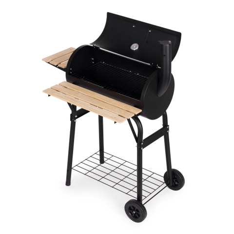 DUŻY GRILL OGRODOWY Z TERMOMETREM KOMIN 3 PÓŁKI KOŁA MULTIGARDEN