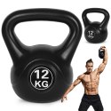 KETTLEBELL KETTLE 12 KG DO ĆWICZEŃ HANTLA KULA ODWAŻNIK OBCIĄŻENIE CIĘŻAR FITNESS MODERNHOME