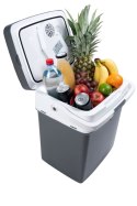LODÓWKA TURYSTYCZNA PRZENOŚNA SAMOCHODOWA 29L 220-240V DC12V FUNKCJA GRZANIA WKŁAD GRATIS GRAFITOWA