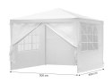 NAMIOT PAWILON OGRODOWY HANDLOWY 3X3 M 4 ŚCIANKI BIAŁY MULTIGARDEN