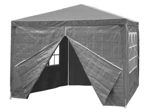 NAMIOT PAWILON OGRODOWY HANDLOWY 3X3 M 4 ŚCIANKI SZARY MULTIGARDEN