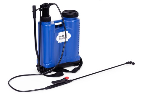 OPRYSKIWACZ CIŚNIENIOWY PLECAKOWY 16L OGRODOWY RĘCZNY 2-4 BAR DŁUGA LANCA 4 DYSZE SZELKI MULTIGARDEN