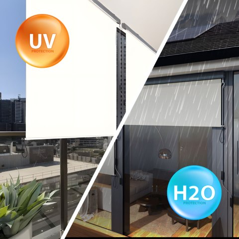 ROLETA MARKIZA PIONOWA ZWIJANA NA KORBKĘ BALKON TARAS ALTANA BEŻOWA MULTIGARDEN