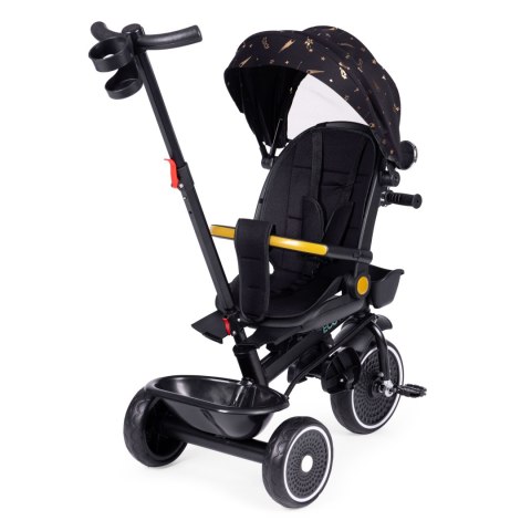 ROWEREK TRÓJKOŁOWY DLA DZIECI SPACERÓWKA OBRACANE SIEDZISKO PCHACZ CZARNY ECOTOYS