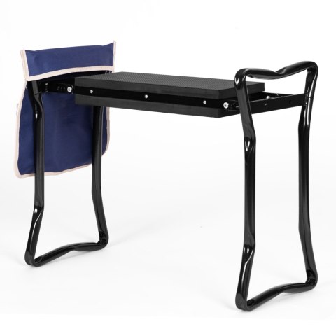 SKŁADANY KLĘCZNIK - STOŁEK DO PRACY W OGRODZIE 2W1 - NIEBIESKI