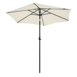 SKŁADANY PARASOL OGRODOWY BALKONOWY REGULOWANY 210 CM BEŻOWY