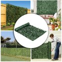 SZTUCZNY BLUSZCZ ŻYWOPŁOT 300X100 CM ZIELONA OSŁONA NA BALKON MASKUJĄCA