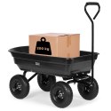 WÓZEK TRANSPORTOWY OGRODOWY TACZKA WYWROTKA 75L 200 KG DUŻE POMPOWANE KOŁA MULTIGARDEN
