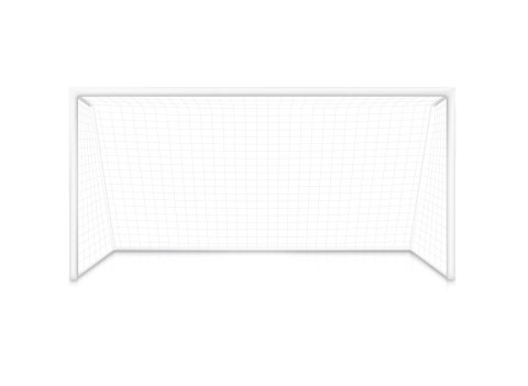 BRAMKA PIŁKARSKA TRENINGOWA Z SIATKĄ 180X120 CM CZARNO-BIAŁA MULTIGARDEN