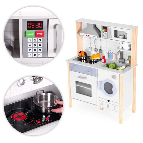 KUCHNIA DLA DZIECI DŹWIĘKI LED PIEKARNIK PRALKA AKCESORIA KUCHENNE ECOTOYS