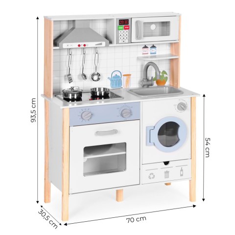KUCHNIA DLA DZIECI DŹWIĘKI LED PIEKARNIK PRALKA AKCESORIA KUCHENNE ECOTOYS