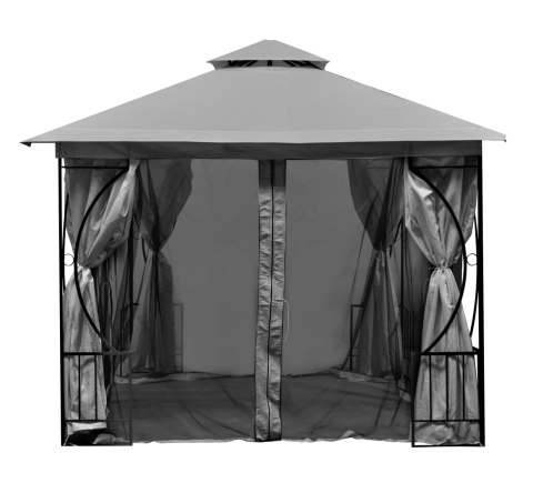 MOSKITIERA DO PAWILONU OGRODOWEGO 3X3 M SIATKA Z ZAMKAMI BŁYSKAWICZNYMI MULTIGARDEN