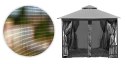 MOSKITIERA DO PAWILONU OGRODOWEGO 3X3 M SIATKA Z ZAMKAMI BŁYSKAWICZNYMI MULTIGARDEN