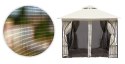 MOSKITIERA DO PAWILONU OGRODOWEGO 3X3 M SIATKA Z ZAMKAMI BŁYSKAWICZNYMI MULTIGARDEN