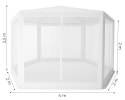 NAMIOT PAWILON OGRODOWY HANDLOWY 2X2X2 M Z MOSKITIERĄ BIAŁY MULTIGARDEN