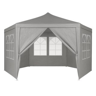 NAMIOT PAWILON OGRODOWY HANDLOWY 2X2X2 M Z OKNAMI SZARY MULTIGARDEN