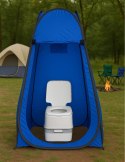 NAMIOT TURYSTYCZNY SAMOROZKŁADAJĄCY PRZEBIERALNIA KABINA PRYSZNICOWA WC NIEBIESKI MULTIGARDEN