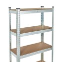 REGAŁ MAGAZYNOWY 180X90X30 CM STAL GALWANIZOWANA 5 PÓŁEK 875 KG MODERNHOME