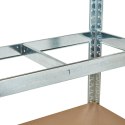 REGAŁ MAGAZYNOWY 205X120X45 CM STAL GALWANIZOWANA 5 PÓŁEK 875 KG MODERNHOME