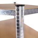 REGAŁ MAGAZYNOWY NAROŻNY 180X90X40 CM STAL GALWANIZOWANA 5 PÓŁEK 875 KG MODERNHOME