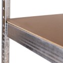 REGAŁ MAGAZYNOWY NAROŻNY 180X90X40 CM STAL GALWANIZOWANA 5 PÓŁEK 875 KG MODERNHOME